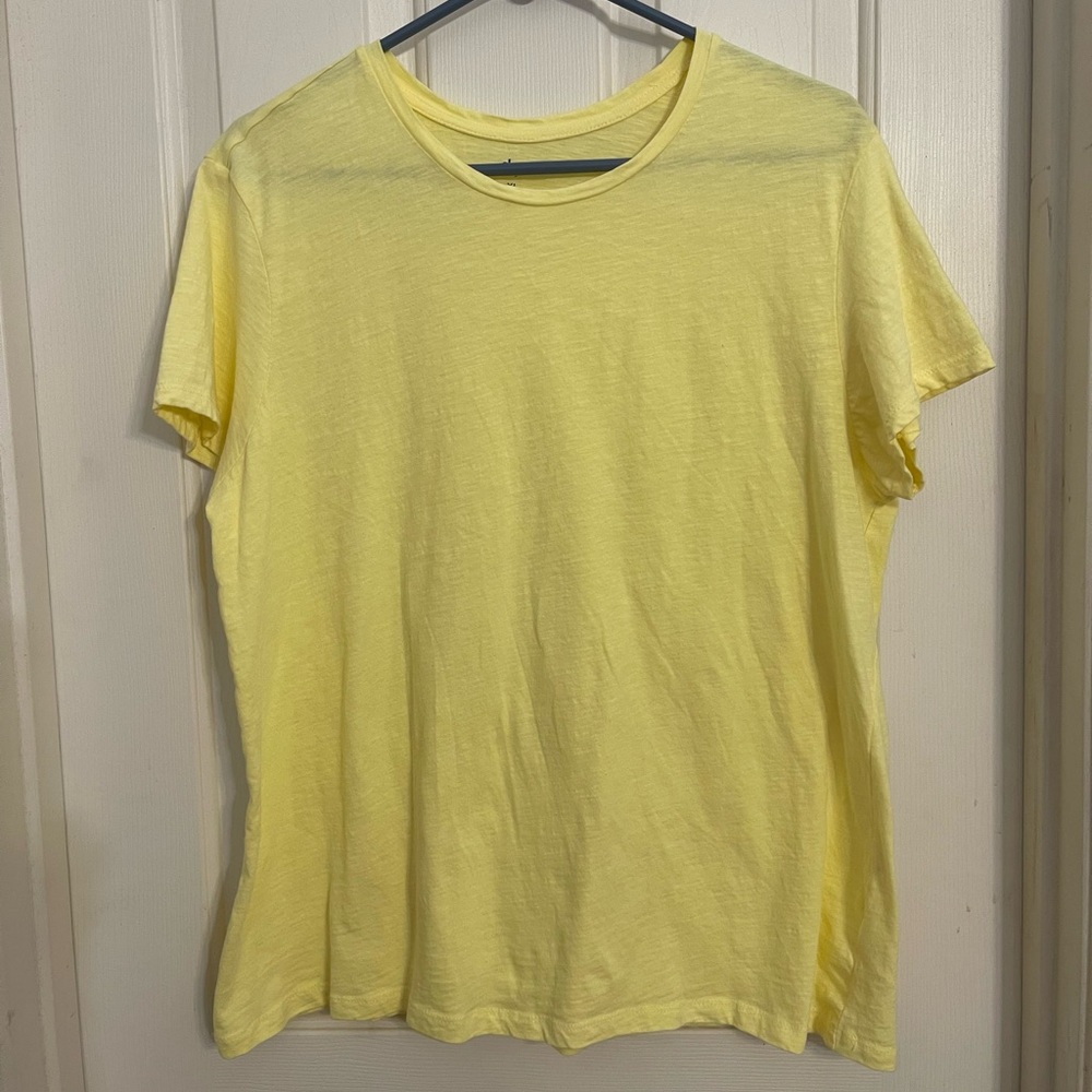 Dip Short Sleeve Basic Tee Women’s XL Light Yellow - Picture 7 of 7